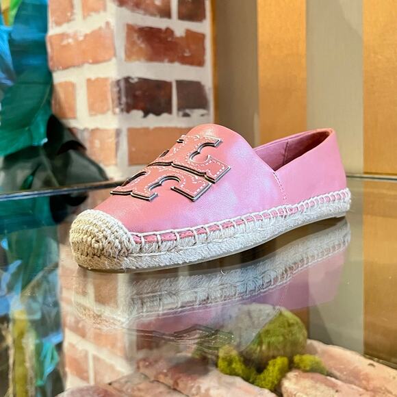 TORY BURCH Ines Leather Espadrilles SZ6 - Picture 2 of 6